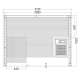 Cabina Sauna  Panorama Small 214x164x201cm 2