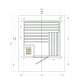 Cabina Sauna Gartensauna Country 230x230x290 Cm 3