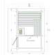 Cabina Sauna Gartensauna Lava 341x230x270 Cm 2