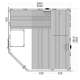 Sauna Cabin Alaska Corner Infra+ 206x206x204 Cm 3