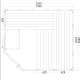 Sauna Cabin Komfort Corner Large 234x206x204 Cm 3