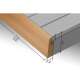 Estante Frontal 40 x 140, Aliso  Longitud: 2100 / 2400 mm 3