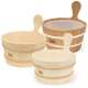Sawo Wooden Pail With Plastic Insert gallery