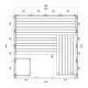 Cabina De Sauna Alaska Mini 160x110x204 Cm 2