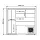 Cabina De Sauna Harvia Solide 210x190x210 cm 4