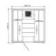 Cabina De Sauna Harvia Solide 210x220x210 cm 4