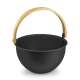 Set secchio e paletta in alluminio nero Amilano da 4,5 litri