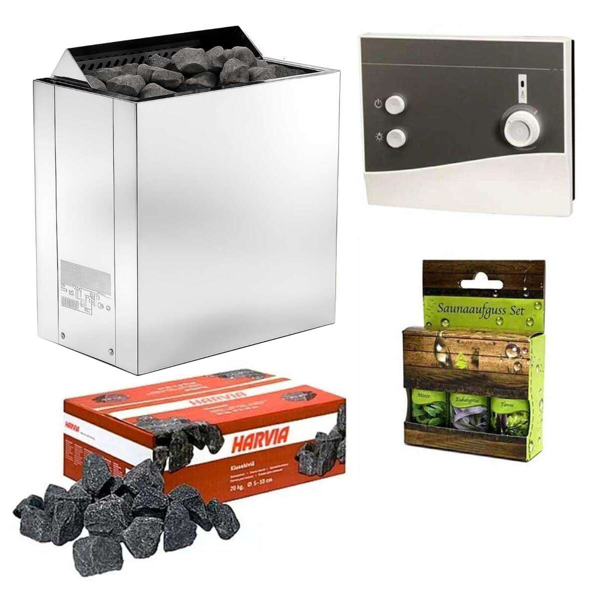 Комплект Sentiotec Viking 6.0 кВт, Sentiotec K1, камни,...