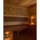 Sauna lighting set Sawo 914-VP Pine with E27 IP54 sauna lamp