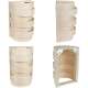 Sawo V-L028 made of Birch with E27 IP54 sauna lamp and 5m si
