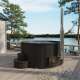 Amilano® Hot Tub | Delux-Black Edition mit integriertem 