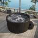 Amilano® Hot Tub | Delux-Black Edition mit integriertem 