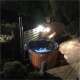 Amilano® Hot-Tub | Delux-Grigio Edition con stufa a legn