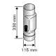 Compuerta Chimenea Harvia, Ø115mm 2