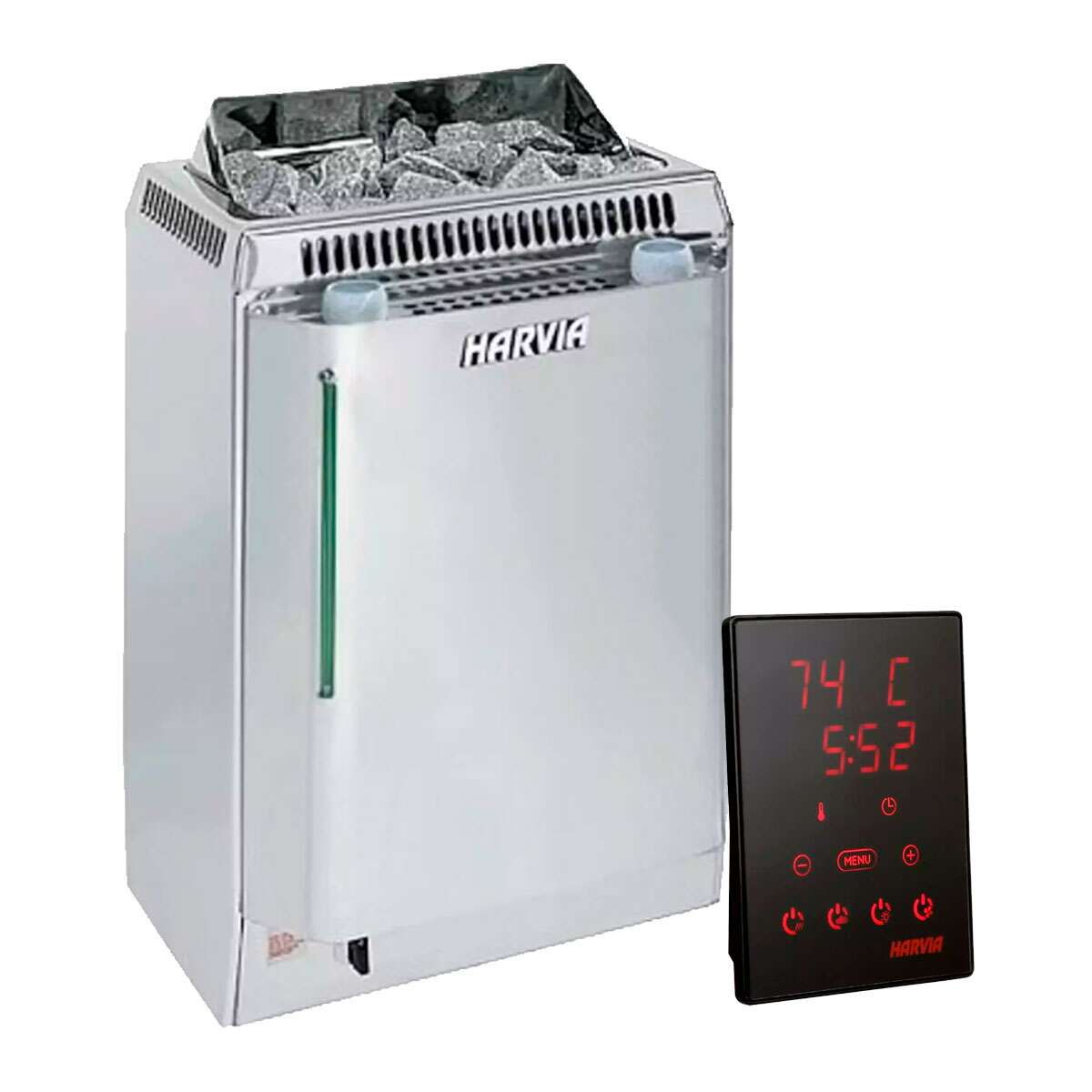 Saunaöfen Harvia Topclass Combi 9,0 kW mit Harvia Xenio