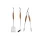 Utensili per barbecue in scatola di legn gallery