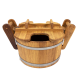 Pirts Oak sauna tub with wooden handles  gallery
