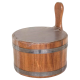 Secchio in legno Pirts in rovere senza inserto in plastica, 