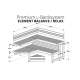 Sauna de bloques Element Relax de madera termo-tratada | Kit