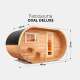 Sauna da Giardino Ovale Deluxe con Piccola Loggia e Tavolo &