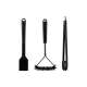 Set di utensili per barbecue Mustang Black Line, 641722, 3 p