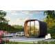 Amilano® Round Cube Mini | Garden sauna made of thermowo