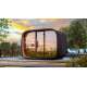Amilano® Round Cube Relax | Gartensauna aus Thermoholz D