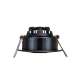 LED recessed spotlight Piccolo black 3 W dimmable IP44 3