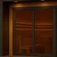 Double glazed ESG safety glass (tinted)