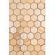 Dekorpaneele Hexa-S aus Abachi-Holz 1,25 m² 4