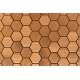 Paneles decorativos Hexa-S de madera de abachi 1,25 m² 