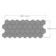 Paneles decorativos Hexa-S de madera de abachi 1,25 m² 