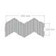 Dekorfliesen Athena Thermo Split aus Abachi-Holz 0,89 m&sup2