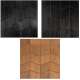 Paneles decorativos Athena de madera de abachi...