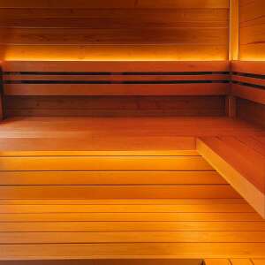 LED lighting (under the benches and above the backrests)...