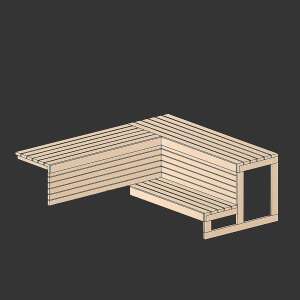Two-sided closed bench system